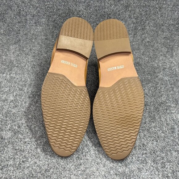 Steve Madden Pierson Boots Mens Size 10 Brown Leather Pull On Chelsea Ankle Boot - Picture 9 of 11